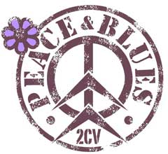 logo peace & blues & 2cvs
