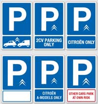 Parking stickers